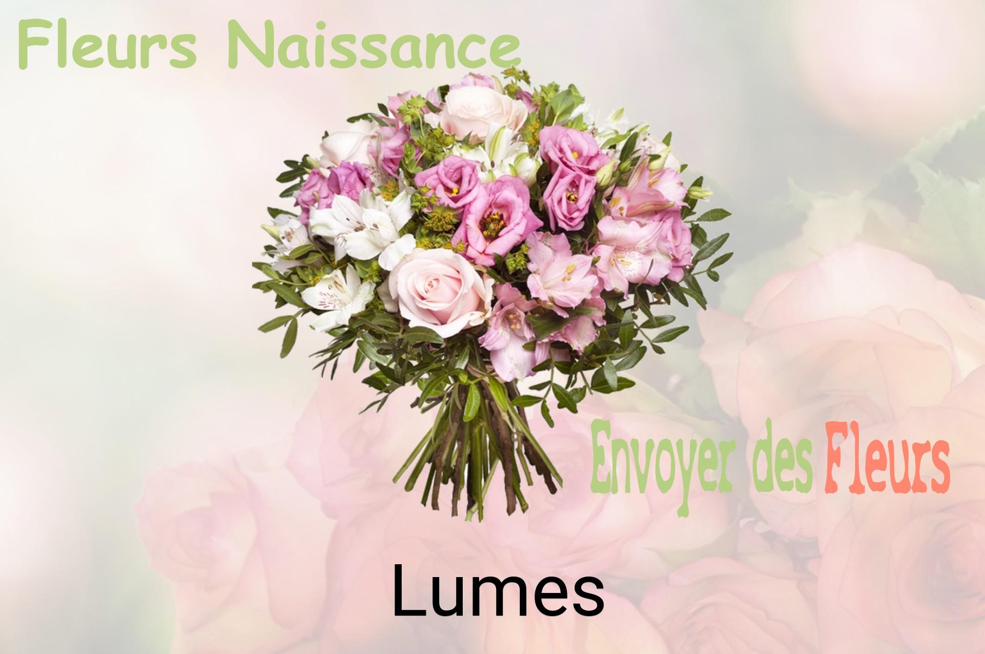 Bouquet de fleurs de naissance livré à Lumes